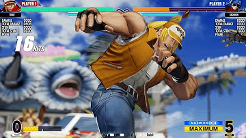 Kof15 2nd Beta: Terry Rising Tackle Sweet Spot Combos