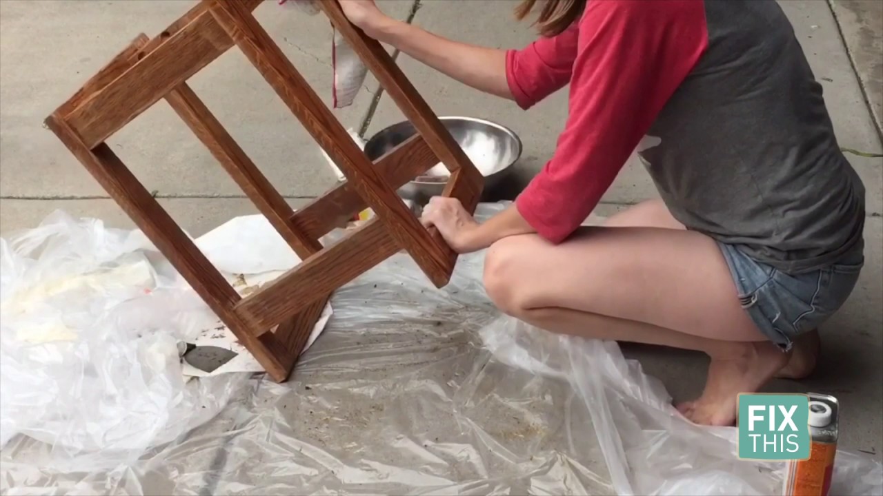 How to Refinish Wooden Stools DIY YouTube