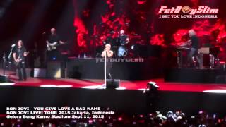 BON JOVI - YOU GIVE LOVE A BAD NAME live in Jakarta, Indonesia 2015