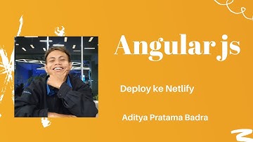 Belajar Angular Deploy ke netlify