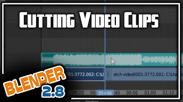 Blender 2.8 Video Editing - Cutting, Moving and Splicing
