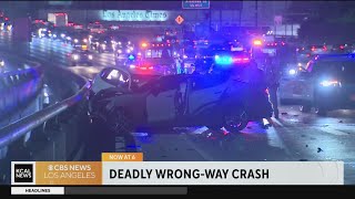 Traffic delays on 10 Freeway in downtown LA after deadly wrong-way crash