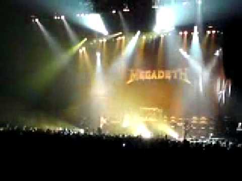 MEGADETH holy wars. live , NEC LG arena. birmingham. U.K.. 14/02/09