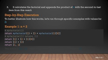 Understanding the Recursion Function in Python: A Step-by-Step Breakdown of myfactorial