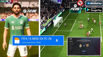 Update! FIFA 16 MOD FC 26 Android Offline | Career Mode FULL FACES & KITS New Update Transfer 25/26