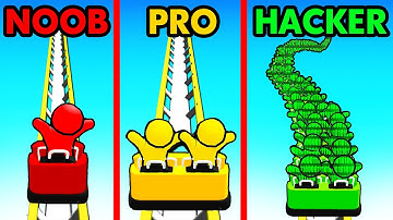 NOOB vs PRO vs HACKER ROLLER COASTER