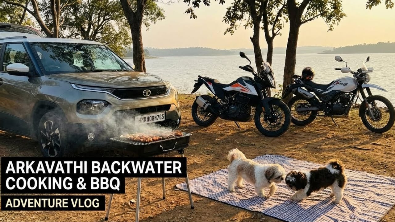 ಅರ್ಕಾವತಿ ಹಿನ್ನೀರು ತೀರದಲ್ಲಿ ಅಡುಗೆ ಮತ್ತು ನಮ್ಮ ಶಿಟ್ಜುಗಳು🐶 (Cooking on the banks of the Arkavathi)