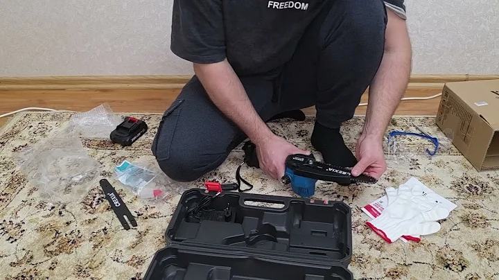 Пила аккумуляторная цепная садовая мини сучкорез электропила электрическая (6 + 8 дюймов, 2 цепи.