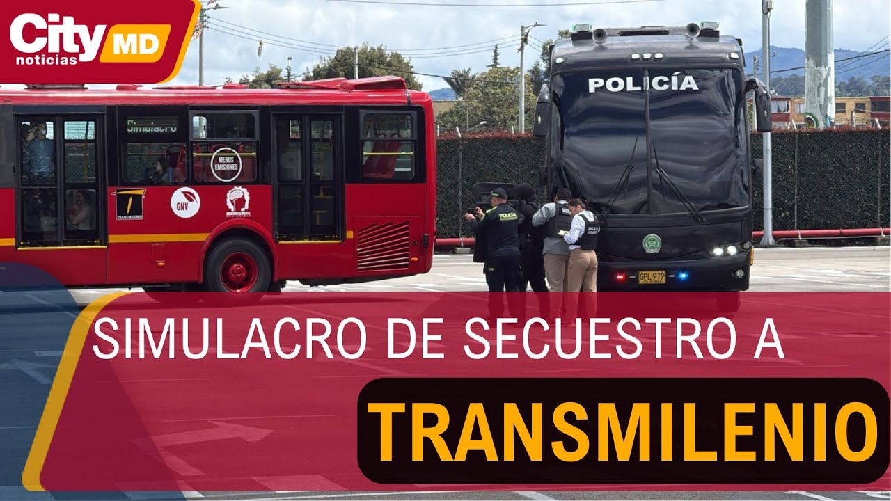 Simulacro de secuestro a Transmilenio en el patio taller Bachué | CityTv