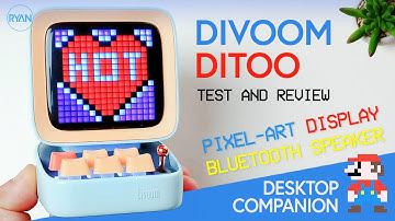 RETRO PIXEL-ART DISPLAY + Portable BLUETOOTH Speaker - Divoom DITOO Review (Surprisingly good!) 👾 🌈