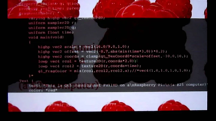 Raspberry Pi, Qt 5, QML, Shaders