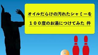 オイルまみれのシャミーを１００度のお湯につけてみた 　件