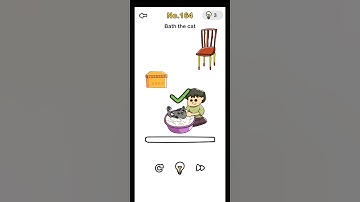 Brain Out Level 164 Bath the cat Answers