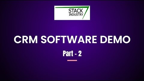 CRM Software Demo - Part 2: Streamlining Sales, Quotations & Stock Management
