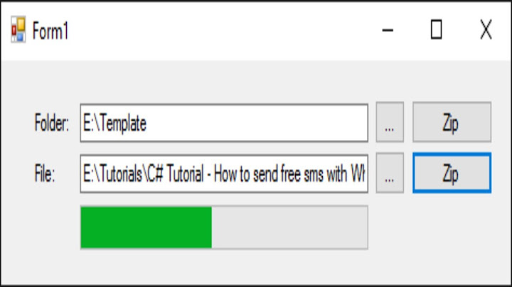 C# Tutorial - Zip file & Zip folder | FoxLearn