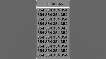 find 345 only genius can detect...#shortsfeed #shortvideos #phonk #maths #iqtest #kids#phonk#goviral