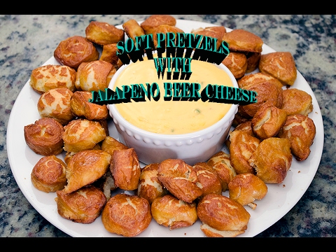 Pretzel Bites with Jalapeno Beer Cheese Dip | Just Keep Snacking!