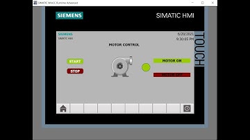 Very Basic HMI Simulation in Tia Portal - Motor control on/off Tutorial