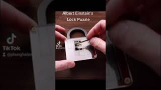 Hot TikTok #4: Albert Einstein Lock Puzzle Solution