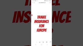 How to take best Travel Insurance for Europe? #insurance #youtube #shorts #visaupdate #immigration