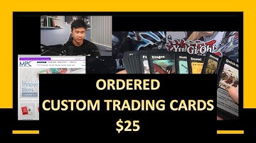 I ORDERED MY OWN CUSTOM TRADING CARDS - MakePlayingCards.com