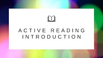 Active Reading Introduction