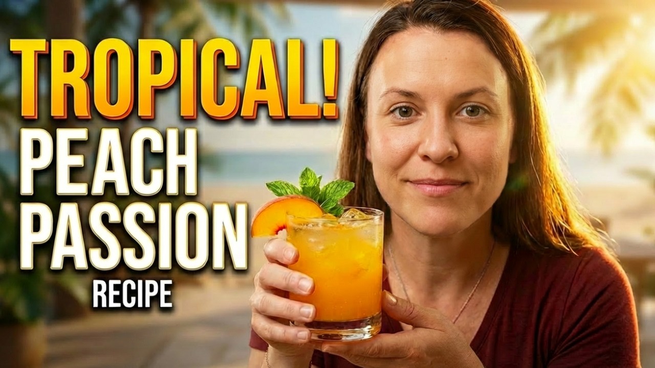 The TROPICAL Peach Passion Cocktail Recipe | HOW TO MAKE