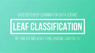 Leaf Classification Application - Deep Learning Presentation Video