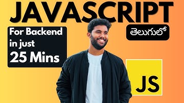 Learn JavaScript for Backend Quickly in Telugu 🔥 | Async, Arrow Functions, Promises!
