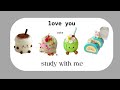 Cozy Study with me💗Cake love (LOFI MUSIC |📚