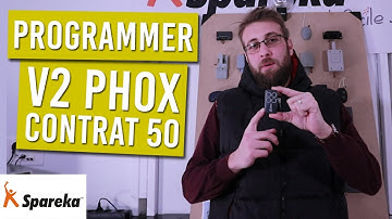 Comment programmer la télécommande portail V2 PHOX contrat 50