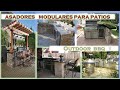 Asadores modulares para patios ✔ Outdoor BBQ 🍗🍔🍖🍽