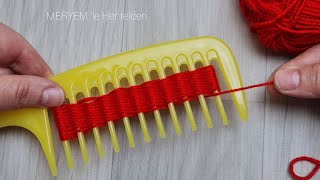 😳WOW IT'S AMAZING👍I MADE IT EASILY WITH A COMB AND THREAD AND THEY WERE SO SWEET. by MERYEM'le Her telden 4,648 views 3 weeks ago 7 minutes, 10 seconds