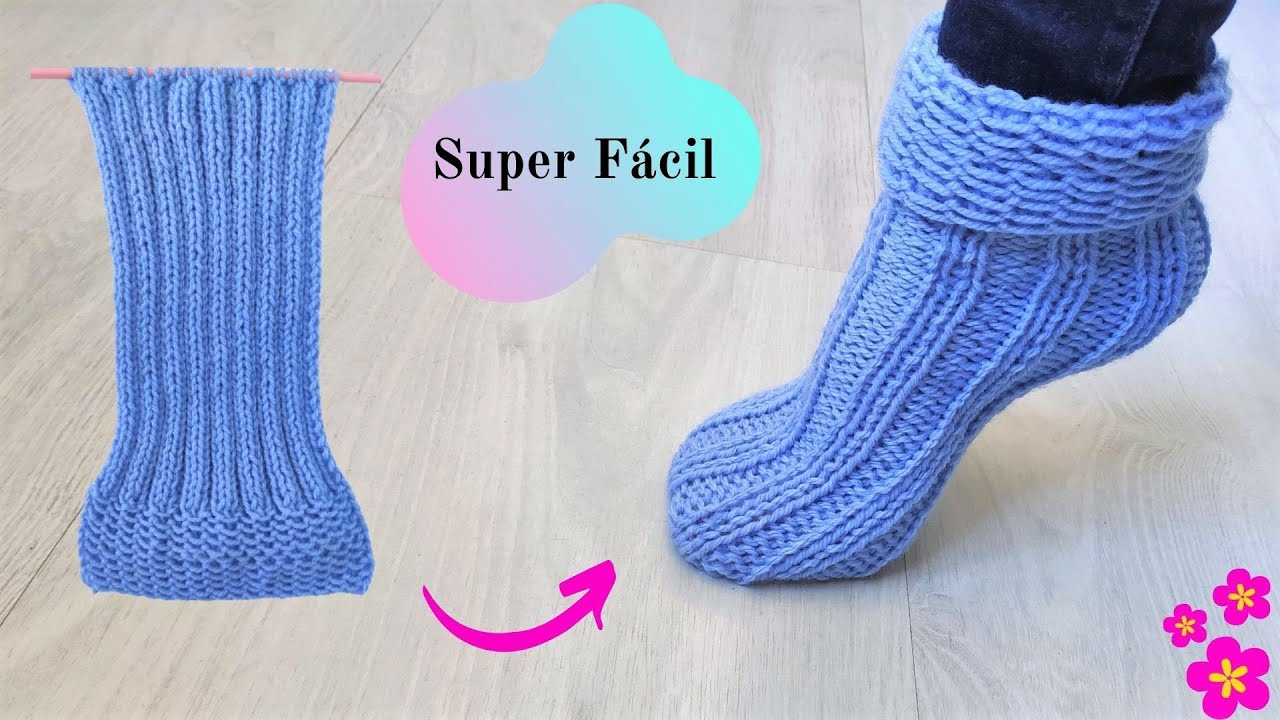 ЛЕГКОЕ ВЯЗАНИЕ ЧУЛОК ШАГ ЗА ШАГОМ