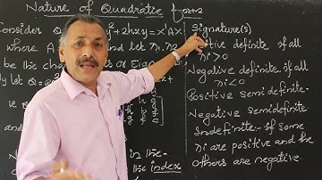 Nature of Quadratic Form