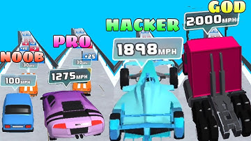 NOOB VS PRO VS HACKER VS GOD on Draft-Race