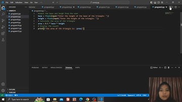Tugas SCM: program phyton 3 "Menghitung luas segitiga"