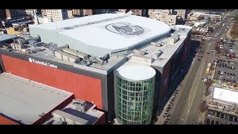 Audio rigging system for the Prudential Center, home of the New Jersey Devils