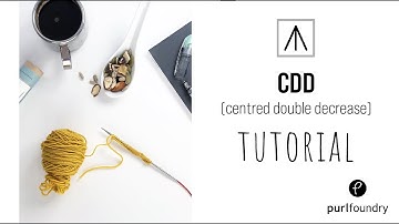 How to Knit a CDD (Centred Double Decrease)