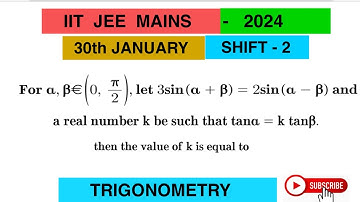 BONUS question for a,b€(0,pi/2)let 3 sin(a+b)=2sin(a-b)and a real number j be such that tana=k tanb