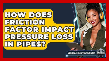 How Does Friction Factor Impact Pressure Loss In Pipes? - Mechanical Engineering Explained