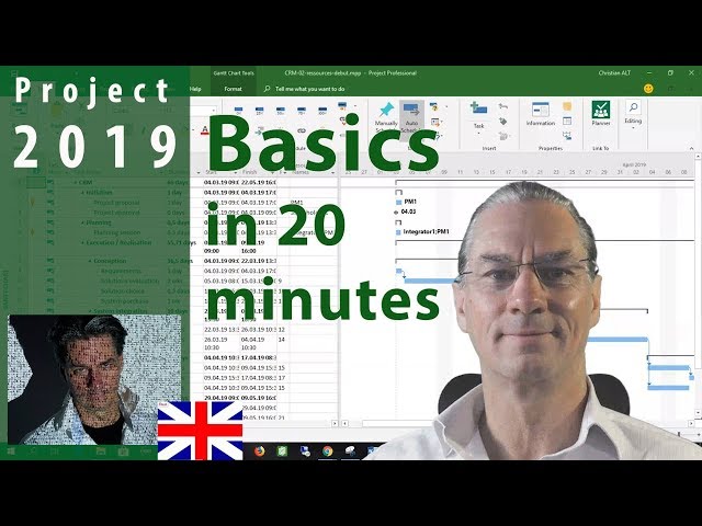 # 1 MS Project 2019 ● Basics in 20 Minutes ● Easy class=