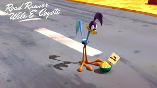 Wile E. Coyote And Road Runner A Zipline In The Sand Looney Tunes Show Cartoon Short Film Review