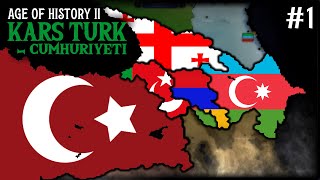 '7 DÜVELE KARŞI⚔'  KARS TÜRK CUMHURİYETİ | Age of History 2  #1