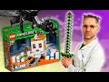 БИТВА С ЭНДЕР ДРАКОНОМ! ДОКТОР ЗЛЮ И LEGO MINECRAFT АРЕНА-ЧЕРЕП - СБОРКА ЛЕГО МАЙНКРАФТ!