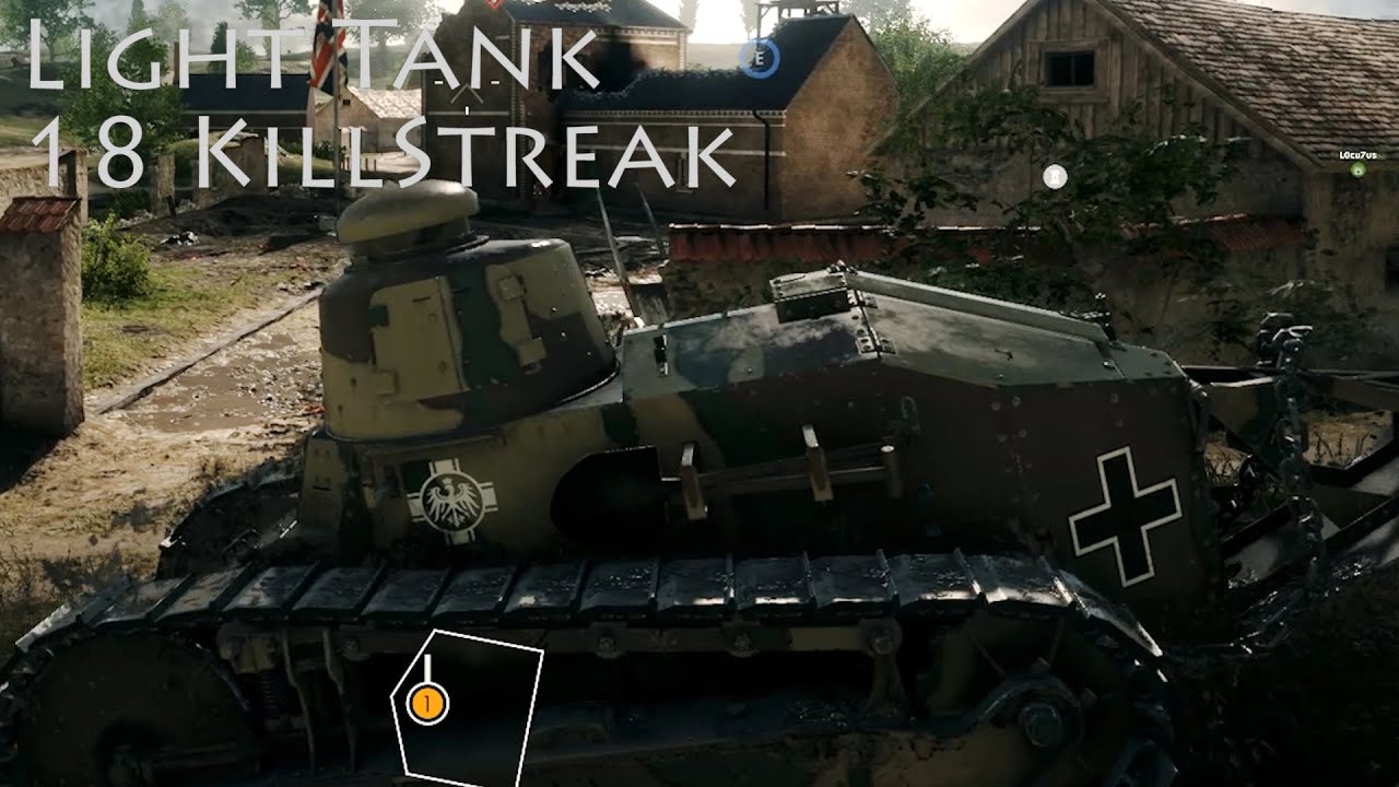 how tank fix battlefield to 1 KillStreak Tank 17)  1 Battlefield Light (FT 18 Alpha