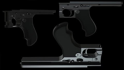 Modo 801 modeling Thompson Machine Gun Part 2