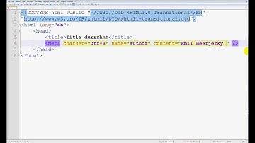 XHTML Tutorial - 6 - meta tags