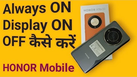 Honor X9b 5G Me Always On Display Kaise Kare | how to enable always on display in honor mobile