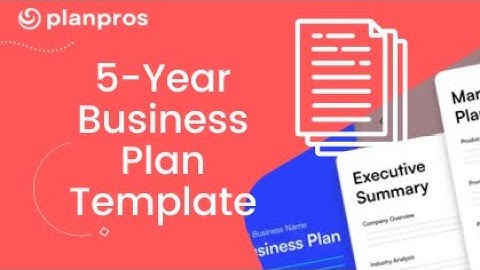 5 Year Business Plan Template | Dave Lavinsky of PlanPros.ai